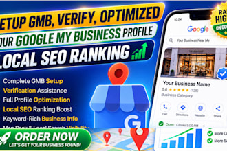 optimized gmb, google map listings, local citation building local SEO services