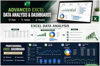 do advanced excel data analysis and dashboards