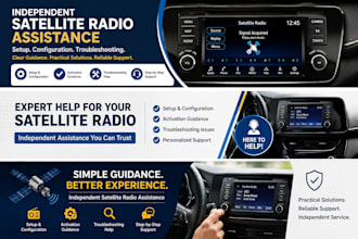 provide siriusxm radio setup, configuration and troubleshooting
