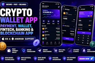 build crypto wallet app, crypto exchange website, crypto p2p to local currency
