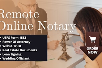 perform online notary services
