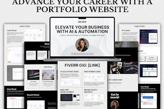 build a modern portfolio website or personal brand site