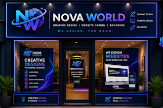 design billboard, yard design, signage design window graphics and storefront