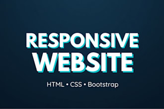 build a responsive website with HTML CSS bootstrap