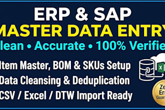 do accurate erp and sap business one master data entry, and cleansing