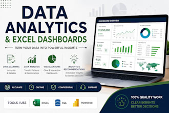 do data cleaning,data analysis and excel dashboard