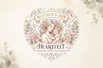 design a heartfelt mothers day logo