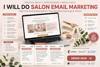 design salon email newsletters for more bookings and clients