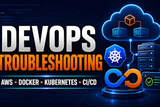 troubleshoot and fix AWS, docker, kubernetes or ci cd issues