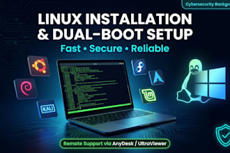 install and configure linux operating system on your PC, laptop, virtual machine