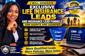 generate exclusive life insurance lead funnel for agents and agencies