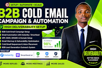 setup b2b cold email campaign automation for high deliverability