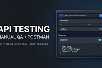 manually test your API endpoints using postman