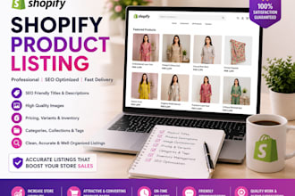 create and optimize shopify product listings professionally