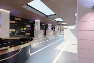 design a 3d virtual store mock up or product display in 24 hours, showroom