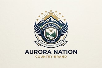 design a unique country logo for your brand