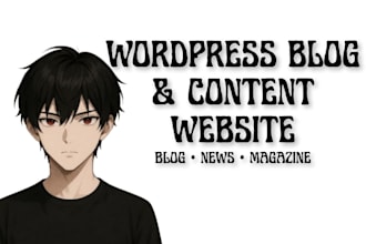 build a professional wordpress blog or content website