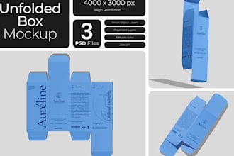 design product packaging, box labels, dielines, diecut or cutline templates