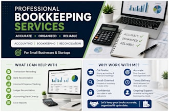 bookkeeping accounting various financial reconciliation work on financial data