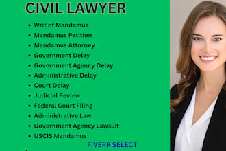 expertly draft, review and edit a writ of mandamus complaint for uscis delays