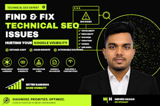 do technical SEO website audit on page and gsc indexing
