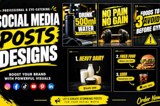 design social media post, instagram post carousel, ads