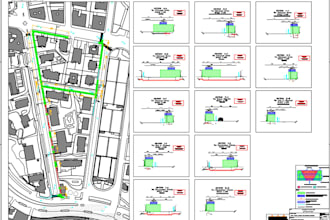 draft your traffic management plan in autocad