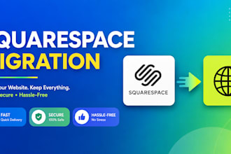 migrate your wix or shopify website to squarespace professionally