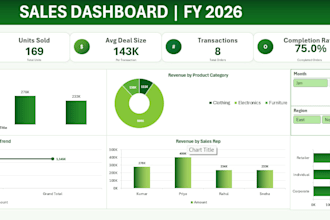 create dynamic excel dashboard and report visualization