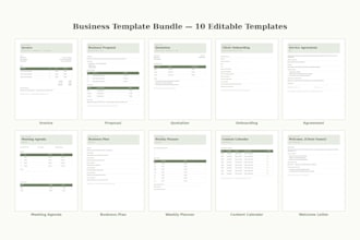 create professional business templates and documents
