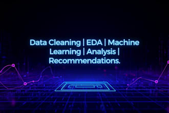 analysis, visualize  your data and provide  insights using python