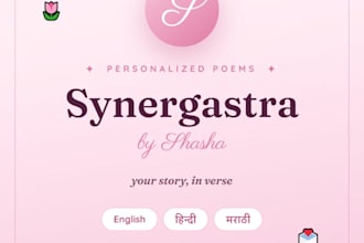write personalized poetry and letters for my clients