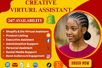 shopify executive personal virtual assistant customer support ghl VA