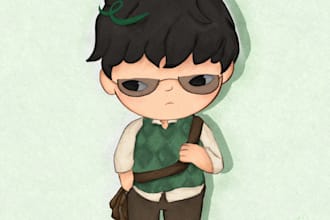 custom digital hirono art