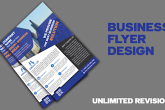 design modern flyers and posters for you