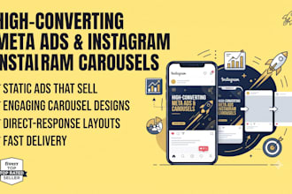 high converting meta ads creative static ads and instagram carouse