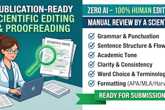 profread and edit your scientific paper or journal article