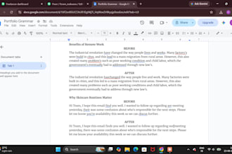 proofread and fix grammar in your writing