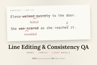 edit the script for your book or comic