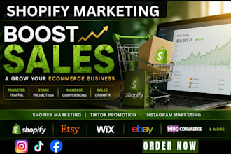 boost shopify store sales ecommerce marketing tiktok and instagram promotion