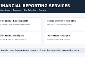 prepare accurate financial reports statements and analysis