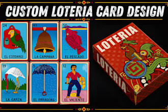 design custom loteria cards mexican bingo personalized card deck art anime card