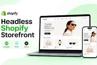 create a shopify hydrogen headless store
