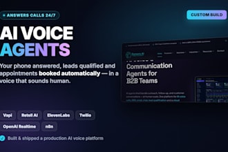 build ai voice agents with vapi retell elevenlabs and custom apis