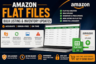 handle amazon seller central flat file bulk uploads