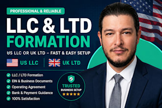 register USA llc UK ltd company formation with ein and itin