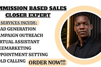 be commission based sales closer sales representative virtual assistant