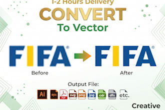 do vector tracing or convert to vector