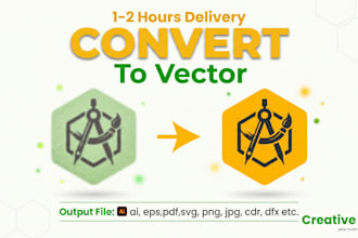 do vector tracing or convert to vector