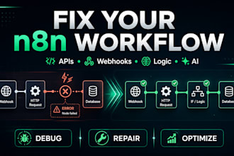 fix your n8n automation workflow API or webhook